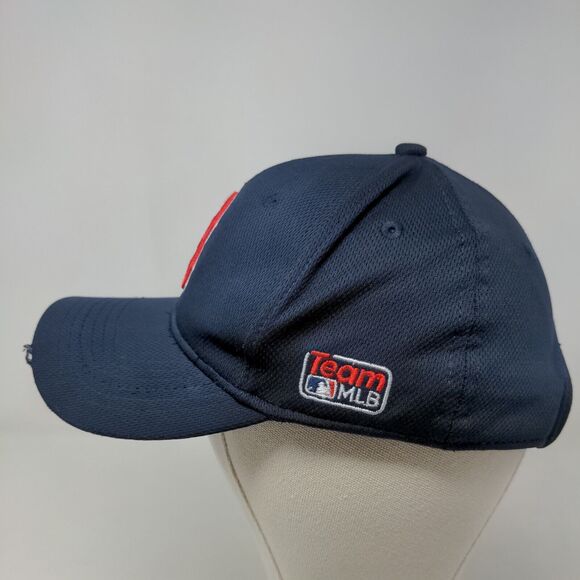 Team MLB Boy's Strapback Hat Blue Embroidered Boston Red Sox Logo Adjustable - Picture 3 of 7